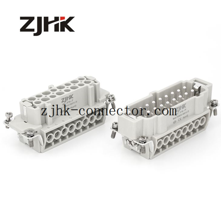 16 PIN Konektor Konektor Industri Persegi Panjang